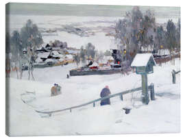 Leinwandbild Winterabend - Ivan Silych Goriuschkin-Sorokopudov
