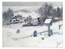 Wandsticker Winterabend