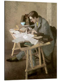 Alubild Porträt von Lytton Strachey - Simon Albert Bussy