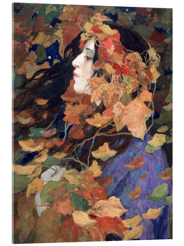 Acrylic print Portrait of Vissinskaya, 1914