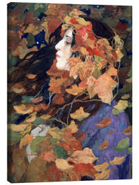 Leinwandbild Porträt von Vissinskaja, 1914 - Ivan Silych Goriuschkin-Sorokopudov