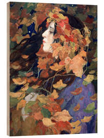Cuadro de madera Portrait of Vissinskaya, 1914 - Ivan Silych Goriuschkin-Sorokopudov