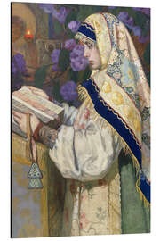 Aluminium print The Virgin in Prayer - Ivan Silych Goriuschkin-Sorokopudov