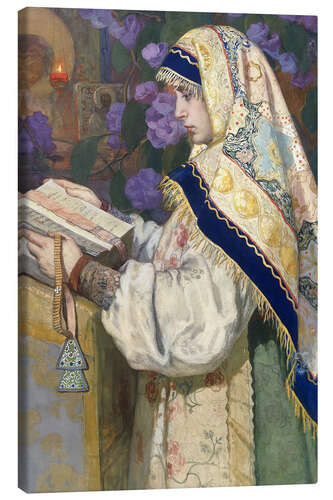 Stampa su tela The Virgin in Prayer