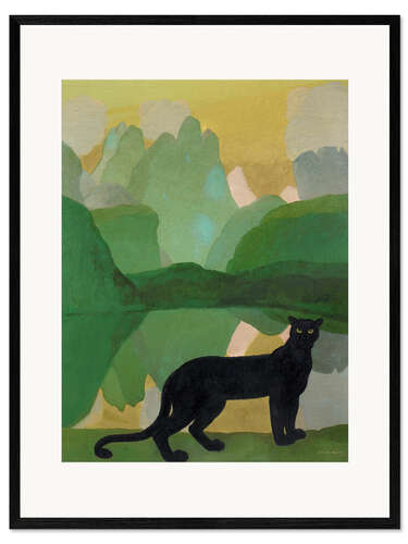 Plakat artystyczny premium w ramie The Black Panther