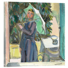Acrylic print Small figure at the window