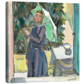 Leinwandbild Kleine Figur am Fenster - Maurice Barraud
