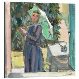 Magnettafel Kleine Figur am Fenster