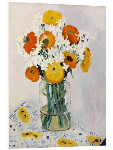Foam board print Flowers in a vase