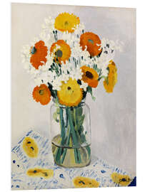 Foam board print Flowers in a vase