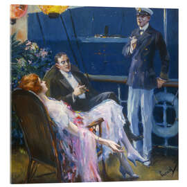 Acrylglasbild Auf einer Kreuzfahrt - Edward Cucuel