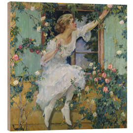 Quadro de madeira Wild roses