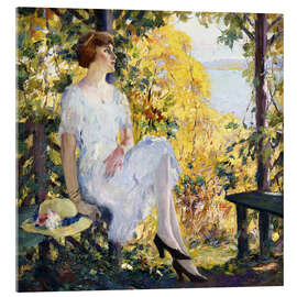 Acrylglasbild Unter der Laube - Edward Cucuel