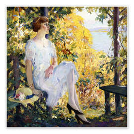 Wall print Under the arbor - Edward Cucuel