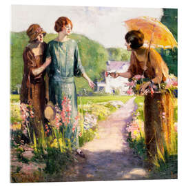 Akrylbilde Picking Flowers - Edward Cucuel