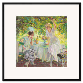 Framed art print Afternoon tea - Edward Cucuel