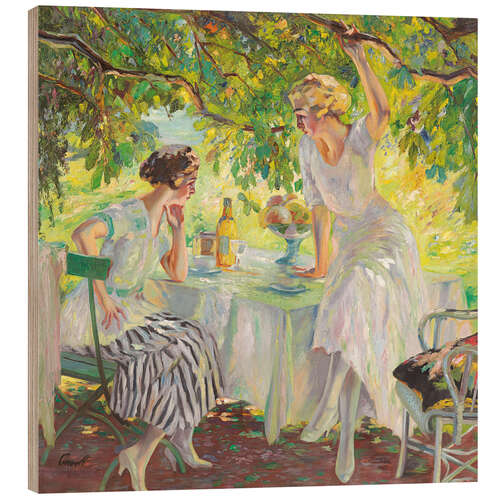 Hout print Afternoon tea