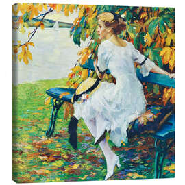 Obraz na płótnie On the Green Bench - Edward Cucuel