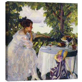 Leinwandbild In the Arbor - Edward Cucuel