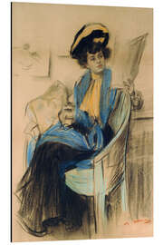 Tableau en aluminium Mademoiselle Clo Clo - Ramon Casas i Carbó