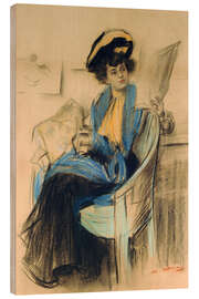 Holzbild Mademoiselle Clo Clo - Ramon Casas i Carbó