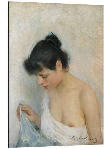 Tableau en aluminium Study, 1893