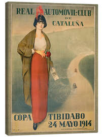 Tableau sur toile Real Automovil-Club de Cataluña - Ramon Casas i Carbó