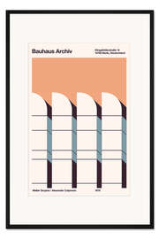 Gerahmter Kunstdruck Bauhaus Archiv, 1979