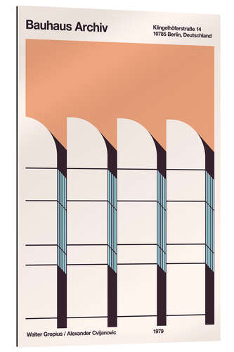 Stampa su plexi-alluminio Bauhaus Archiv, 1979