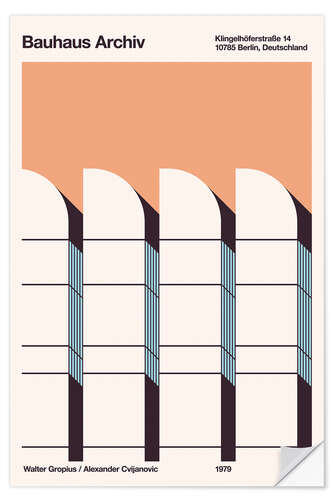 Wall sticker Bauhaus Archiv, 1979