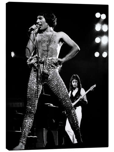 Lærredsbillede Freddie Mercury, Earl's Court, London, Großbritannien, 1977