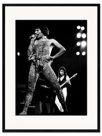 Impression artistique encadrée Freddie Mercury, Earl's Court, London, Großbritannien, 1977