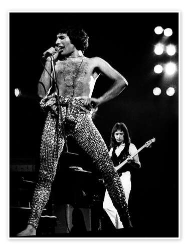 Poster Freddie Mercury, Earl's Court, London, Großbritannien, 1977