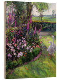 Quadro de madeira Rose Bed and Geese, 1992 - Timothy Easton