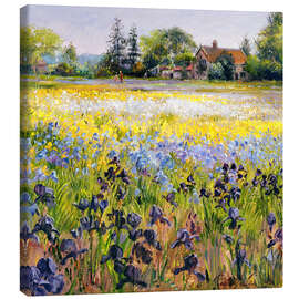 Leinwandbild Iris und zwei Tannen, 1993 - Timothy Easton