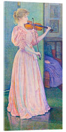 Acrylglasbild Porträt der Geigerin Irma Sethe, 1894 - Theo van Rysselberghe