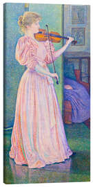 Canvas print Portrait of the violinist Irma Sethe, 1894 - Theo van Rysselberghe