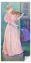 Wandsticker Porträt der Geigerin Irma Sethe, 1894