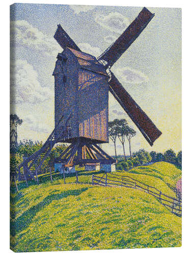 Canvas print Calf Mill in Knokke or Windmill in Flanders, 1894