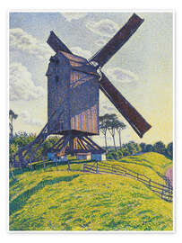 Wall print Calf Mill in Knokke or Windmill in Flanders, 1894 - Theo van Rysselberghe