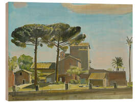 Holzbild Landscape St. Bonaventure, 1932 - Maurice Barraud