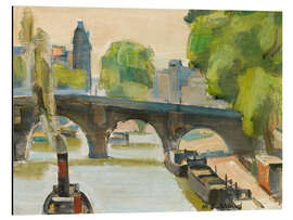 Alubild Seine in Paris mit Pont Neuf - Maurice Barraud