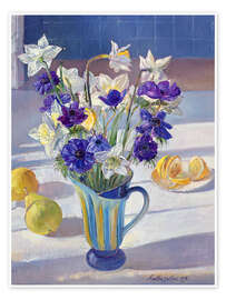 Wandbild Frühlingsblumen und Zitronen, 1994 - Timothy Easton