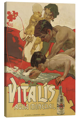Lienzo Agua mineral Vitalis, 1895