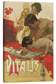 Canvas print Mineral water Vitalis, 1895 - Adolfo Hohenstein