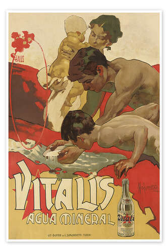 Poster Mineralwasser Vitalis, 1895