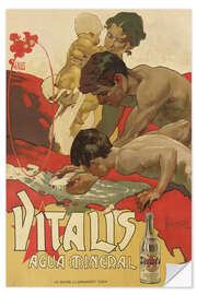 Wandsticker Mineralwasser Vitalis, 1895