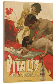 Holzbild Mineralwasser Vitalis, 1895