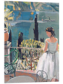 Stampa su vetro acrilico Dancer on the Balcony - Maurice Barraud