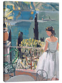 Stampa su tela Dancer on the Balcony - Maurice Barraud